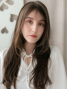 ミストバングフェイスフレーミングレイヤーロング20代30代 - COVER HAIR bliss【カバーヘア ブリス】志木/志木南口駅前店掲載