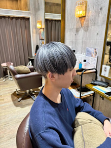 【メンズデザインカラー】ローライト×シルバー