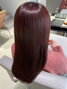 ピンクブラウン× 髪質改善