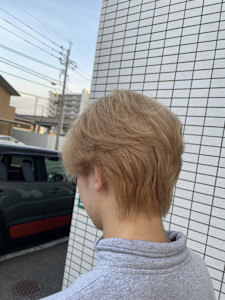 メンズ　ブリーチ　ブロンド