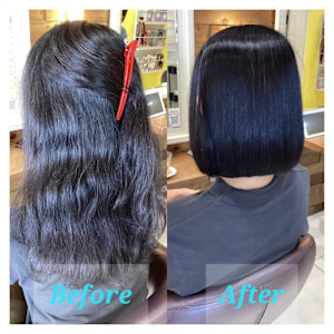 イメチェン　縮毛矯正