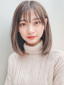 フェイスフレーミングワンカールストレートp1　ミックスカラー - mod's hair【モッズヘア】上尾/上尾西口店掲載