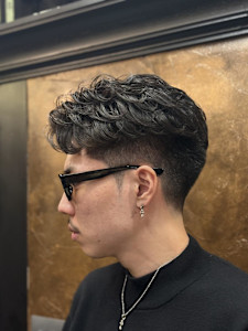 おしゃれショートウェーブパーマ