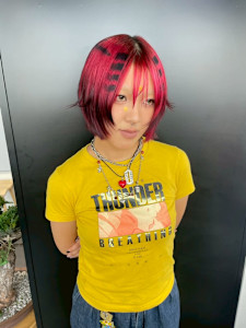 オーダーメイド　デザインカラー　ケアブリーチカラー　ウルフ