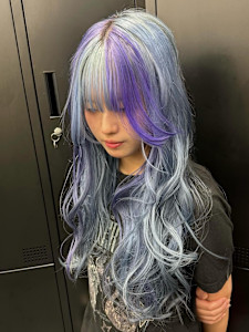 セクションカラー　デザインカラー　ケアブリーチカラー