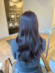 透けるピンクブラウン