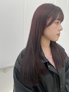  『ROW横浜』ワインレッド艶髪×レイヤー