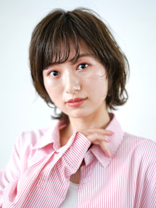 前下がりショート・ボブ/絶壁解消/前髪あり/40代/30代