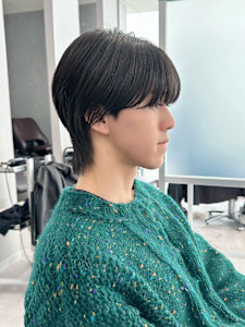 マッシュウルフ(メンズカット/ダウンパーマ/ナチュラル)