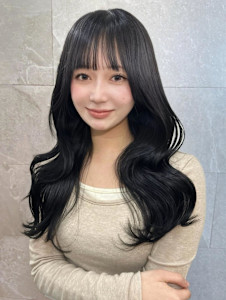 オリーブグレ／小顔に見せるヘア／ココアベージュ／黒髪カタログ