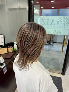 白髪ぼかしハイライト