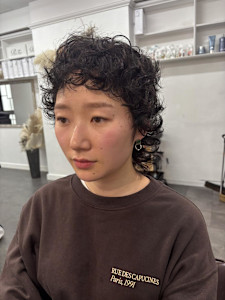 ウルフパーマ/デザインパーマ/ショート/ピクシーショート