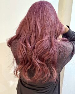 大人ガーリー/ダークアッシュ/似合わせカット/ミディアムレイ