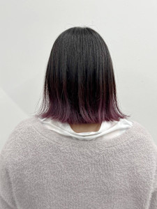 グラデーションカラー　ピンクラベンダー