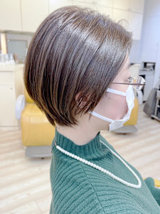 【morio成増/児玉】ハンサムショート オリーブベージュ