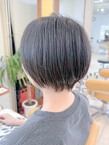 【morio成増/児玉】丸みショートボブ　縮毛矯正