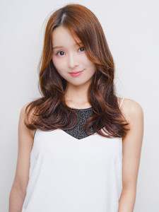 ココアブラウン 髪質改善カラー 韓国風 ゆる巻き レイヤー