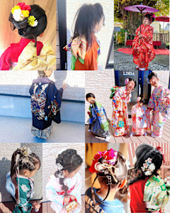 七五三の着付けとヘアセット - Linda【～女性専用ヘアサロン～】掲載