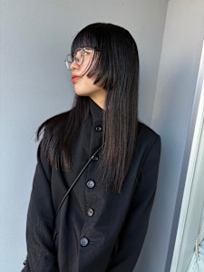 ぱっつんカット/顔まわりレイヤー/ステップカット