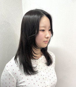 ハイレイヤー/ミディアムレイヤー/顔周りカット