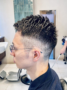 【30代 男性】ロンドン刈上げショート（大宮/バーバー）