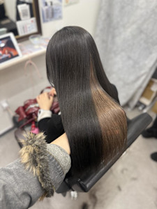 インナーカラー/ミルクティー/ツヤ髪