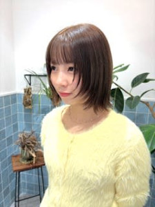 韓国風レイヤーボブ