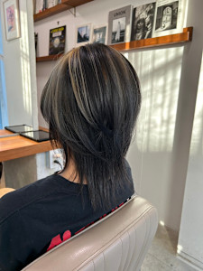 ブロックカラー/デザインカラー/ウルフカット