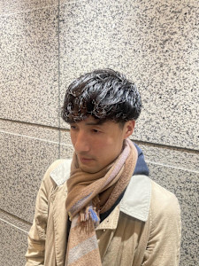 銀座 理容室 ゆるふわパーマ