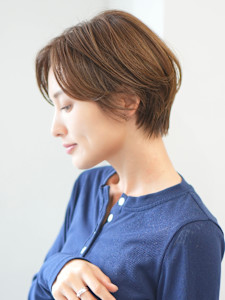 前下がりショート・ボブ/絶壁解消/前髪あり/40代/30代