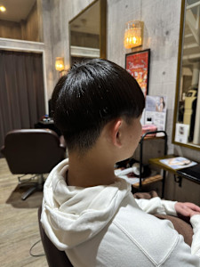 「メンズ」ストレート＆カット