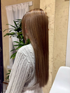 ベージュブラウン/艶髪/ニュアンスカラー