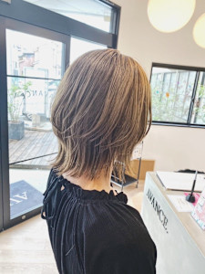 30～50代ウルフカット/ウルフレイヤー/シルキーベージュ