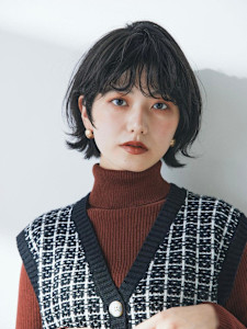 くびれ無造作ボブ