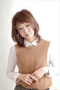 内巻きレイヤースタイル