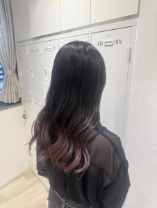 姫カットカールセミディシアーカラー