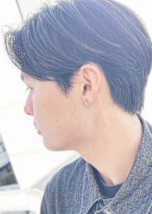 メンズセンターパート