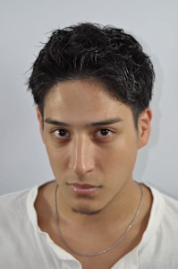 【爽やかアップバング】刈り上げベリーショート×ウェット質感