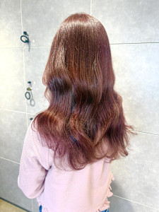 モーブピンク/韓国風/髪質改善カラー