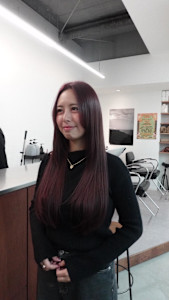 ダブルカラー/髪質改善/20代30代/ボルドー