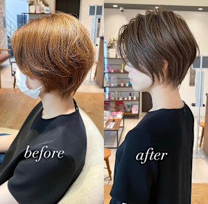 30代40代50代大人ショート髪型丸顔前髪あり似合わせ　安