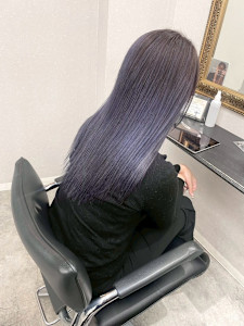 髪質改善/透明感カラー/顔まわりレイヤー/カット/韓国/前髪