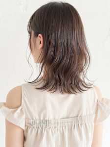 くびれカールハイライトモテ髪ウェットヘアp1ミディアムレイヤ