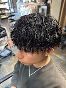 縦落ちツイストパーマ