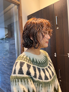 ボブ×ニュアンスパーマ