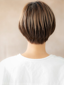 アンブレラカラーメンズライク丸みショートマッシュ20代30代