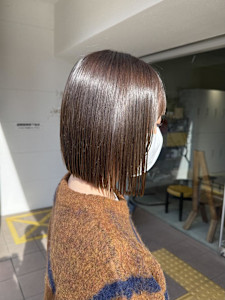 切りっぱなしボブ