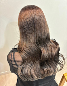 グレージュ/チャコールグレー/ロングレイヤー/韓国ヘア/20