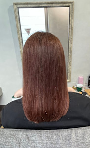 ツヤ髪✕ピンクベージュ