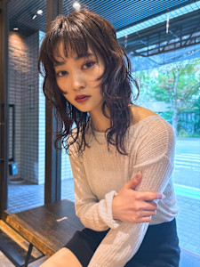 ウルフのウェーブスタイル